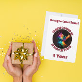 Mijlpaal aanpassen getransformeerd door 12 eenvoud feestdagenkaart