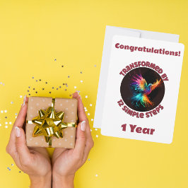 Mijlpaal aanpassen getransformeerd door 12 eenvoud feestdagenkaart