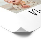 Mijlpaal Baby Eerste jaar 12 maanden Fotocollage Poster (Hoek)