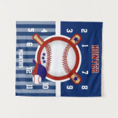 Mijlpaal Baby Foto Prop Baseball ⚾ Sport Wandkleed (Voorkant (horizontaal))