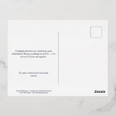 Mijlpaal Bedankt voor uw commitment Folie Briefkaa Feestdagen Briefkaart (Achterkant)