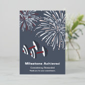 Mijlpaal Bedankt voor uw inzet Folie Kaart (Staand Voorkant)