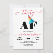 Mijlpaal Grappig Oud AF Verjaardagsfeestje Kaart (Voorkant)