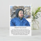 Mijlpaal Kaart Keepomwille: eerste vakantie van ba (Staand voorkant)