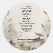  mijlpaal Kaarten Ronde Sticker (Voorkant)