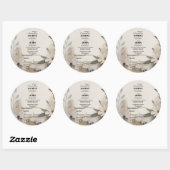  mijlpaal Kaarten Ronde Sticker (Vel)