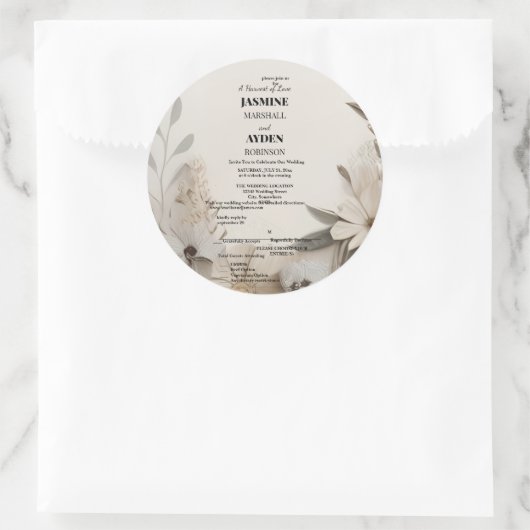  mijlpaal Kaarten Ronde Sticker (Tas)