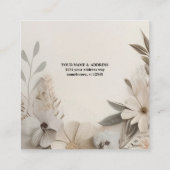  mijlpaal Kaarten Vierkante Visitekaartje (Achterkant)