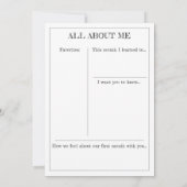 Mijlpaal Keepomwille Kaart: Een maand oud Aankondiging (Achterkant)