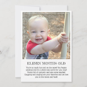 Mijlpaal Keepomwille Kaart: Elf maanden oude aanko Aankondiging