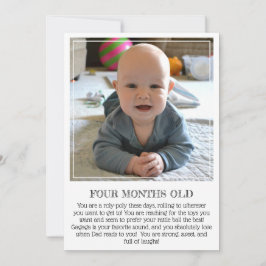 Mijlpaal Keepomwille Kaart: Vier maanden oud Aankondiging