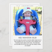 Mijlpaal Keepomwille Kaart: Zes maanden oud Aankondiging (Voorkant / Achterkant)