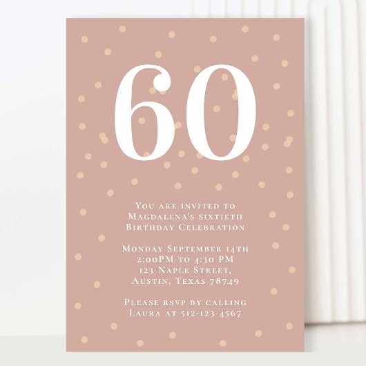 Mijlpaal Minimalistische Verjaardag Uitnodiging