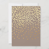 Mijlpaal mousserende wijn goud blauw glitter elke  kaart (Achterkant)