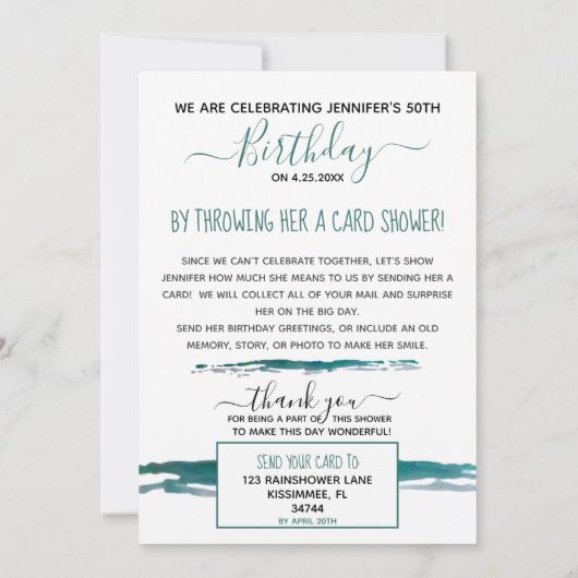 Mijlpaal op de dag van de Dag van de Vertoning doo Kaart (Achterkant)