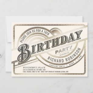 Mijlpaal op zaterdag feestdag - Gold & White Kaart