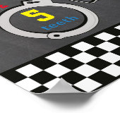 Mijlpaal Poster 1e politie auto agenten (Hoek)