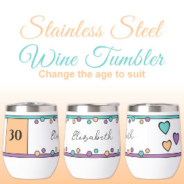 Mijlpaal verjaardag 30e naam sinaasappel groen