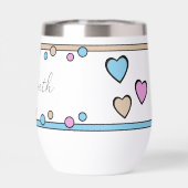 Mijlpaal verjaardag 40e naam blauw beige (Achterkant)