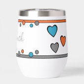 Mijlpaal verjaardag 50e naam blauw sinaasappel (Achterkant)