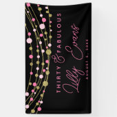 Mijlpaal verjaardag banner aanpassen, 30e (Verticaal)