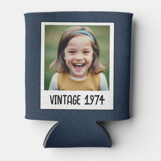 mijlpaal Verjaardag Foto Keepsake Blikjeskoeler (Voorkant)