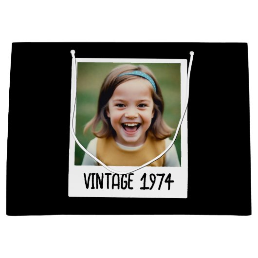  mijlpaal Verjaardag Foto Keepsake Groot Cadeauzakje (Voorkant)