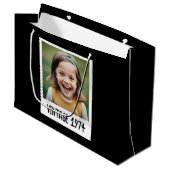  mijlpaal Verjaardag Foto Keepsake Groot Cadeauzakje (Voorkant Gekanteld)