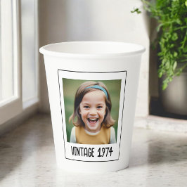  mijlpaal Verjaardag Foto Keepsake Papieren Bekers