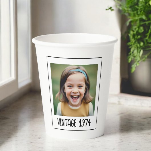  mijlpaal Verjaardag Foto Keepsake Papieren Bekers