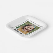  mijlpaal Verjaardag Foto Keepsake Papieren Bordje (Gebogen)