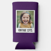  mijlpaal Verjaardag Foto Keepsake Seltzer Blikjeskoeler (Achterkant)