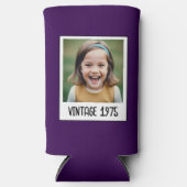  mijlpaal Verjaardag Foto Keepsake Seltzer Blikjeskoeler (Voorkant)