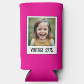  mijlpaal Verjaardag Foto Keepsake Seltzer Blikjeskoeler (Voorkant)