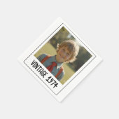  mijlpaal Verjaardag Foto Keepsake Servet (Hoek)