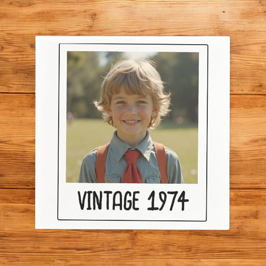  mijlpaal Verjaardag Foto Keepsake Servet