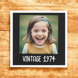  mijlpaal Verjaardag Foto Keepsake Servet