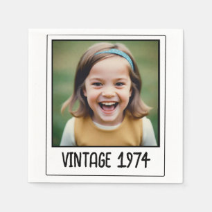  mijlpaal Verjaardag Foto Keepsake Servet