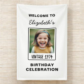  mijlpaal Verjaardag Foto Keepsake Spandoek