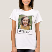  mijlpaal Verjaardag Foto Keepsake T-shirt (Voorkant)