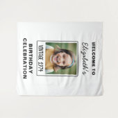 mijlpaal Verjaardag Foto Keepsake Wandkleed (Voorkant (horizontaal))