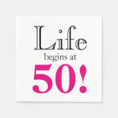 Mijlpaal verjaardag grappige veroudering humor 50e servetten (Voorkant)