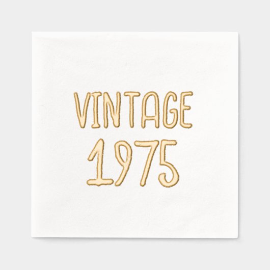  mijlpaal verjaardag Keepsake Folie Servetten (Voorkant)