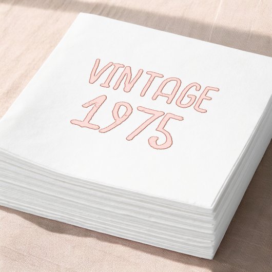 mijlpaal verjaardag Keepsake Folie Servetten