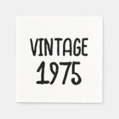 mijlpaal verjaardag Keepsake Servet (Voorkant)