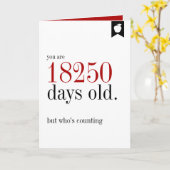 Mijlpaal Verjaardag Oud Verjaardag Kaart (Gele Bloem)