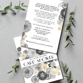 Mijlpaal Verjaardag Zwart en Goud Kaart Versiering