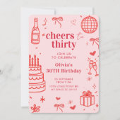 Mijlpaal verjaardagsfeestje uitnodigen | Hoera voo Kaart (Voorkant)