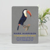 Mijlpaal Verjaardagsvogel Uitnodiging (Staand voorkant)