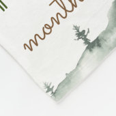 Mijlpaal waterverf bosvos fleece deken (Hoek)